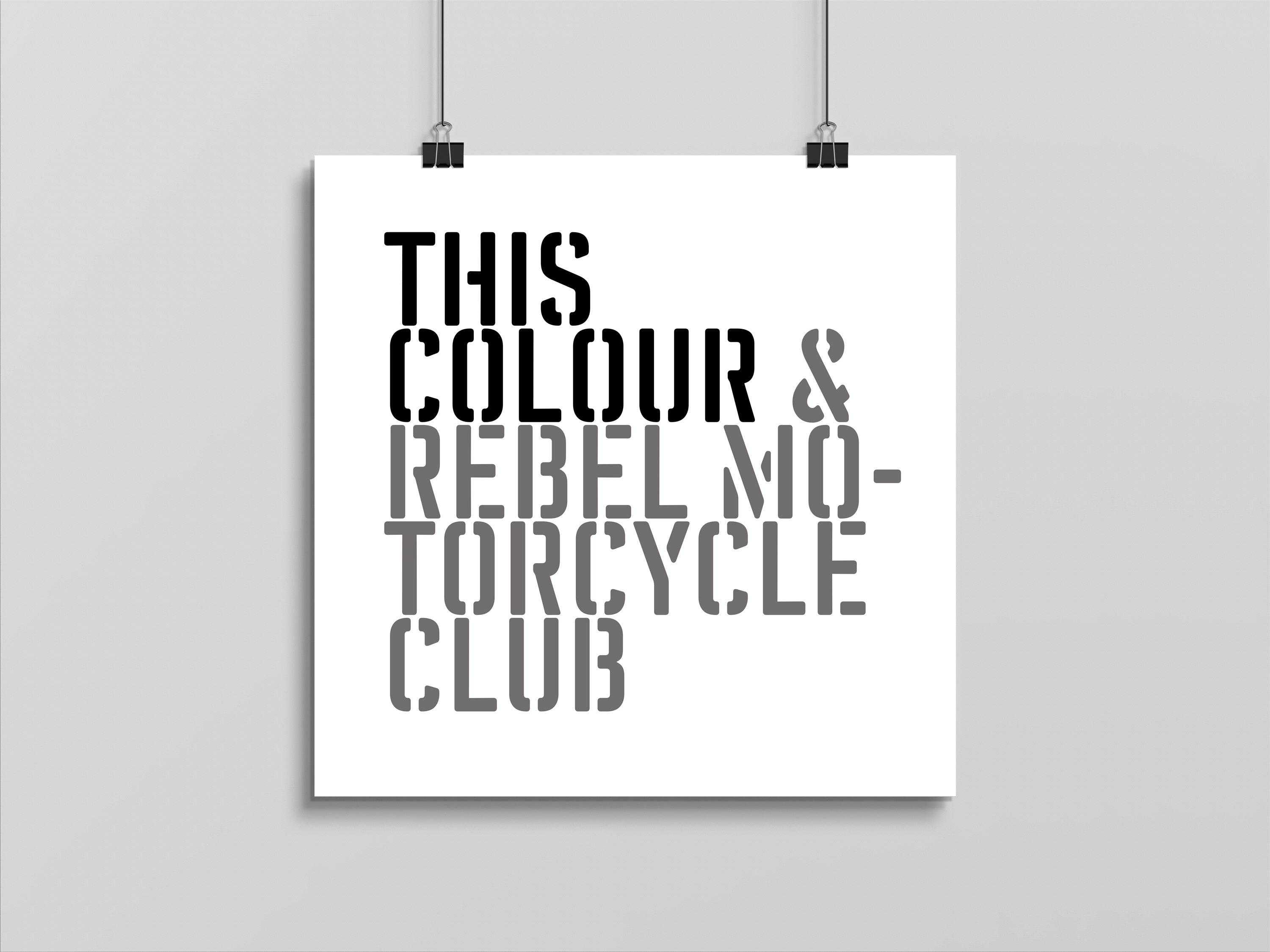 This Colour & Rebel Motorcycle Club