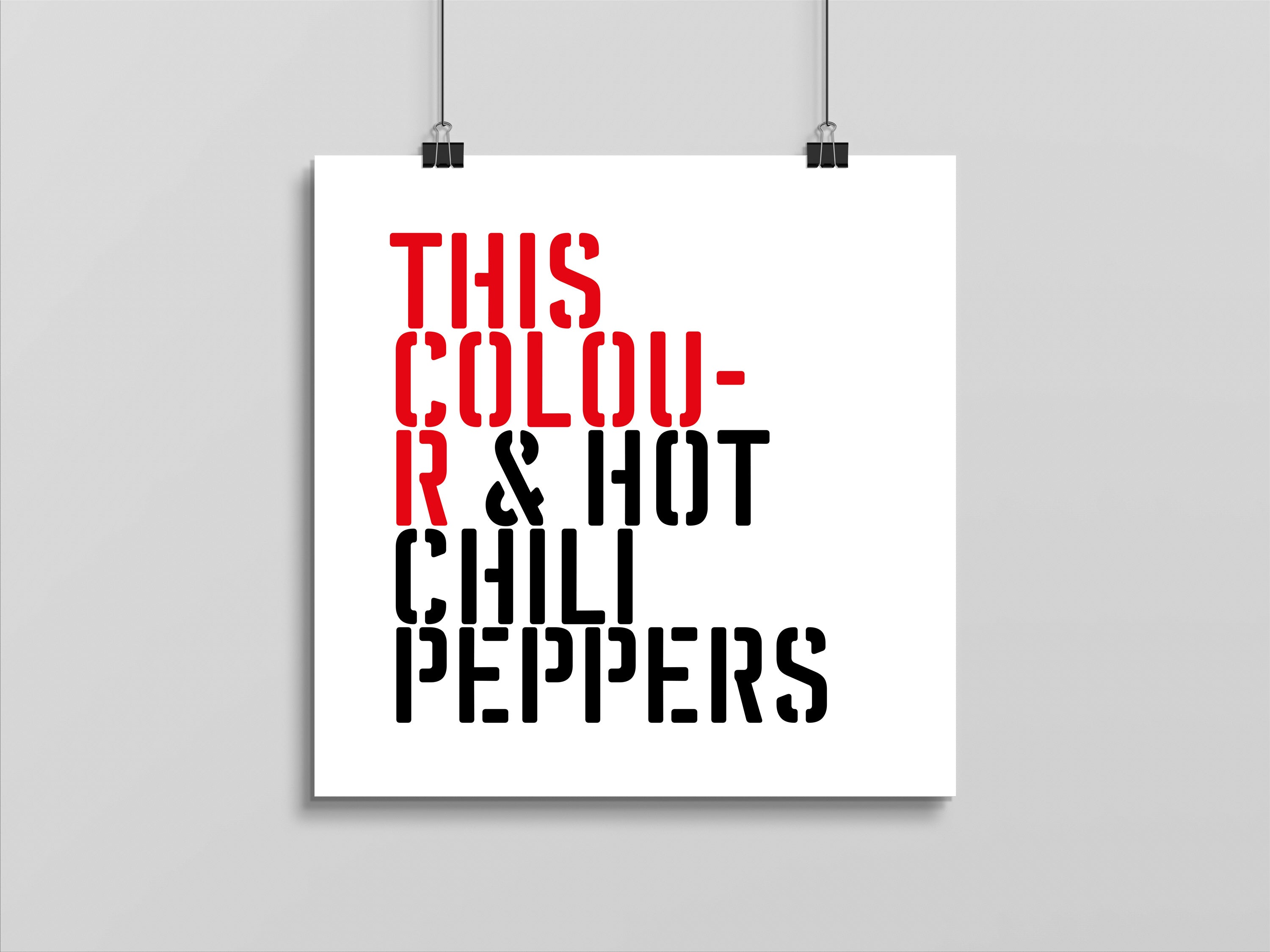 This Colour & Hot Chili Peppers