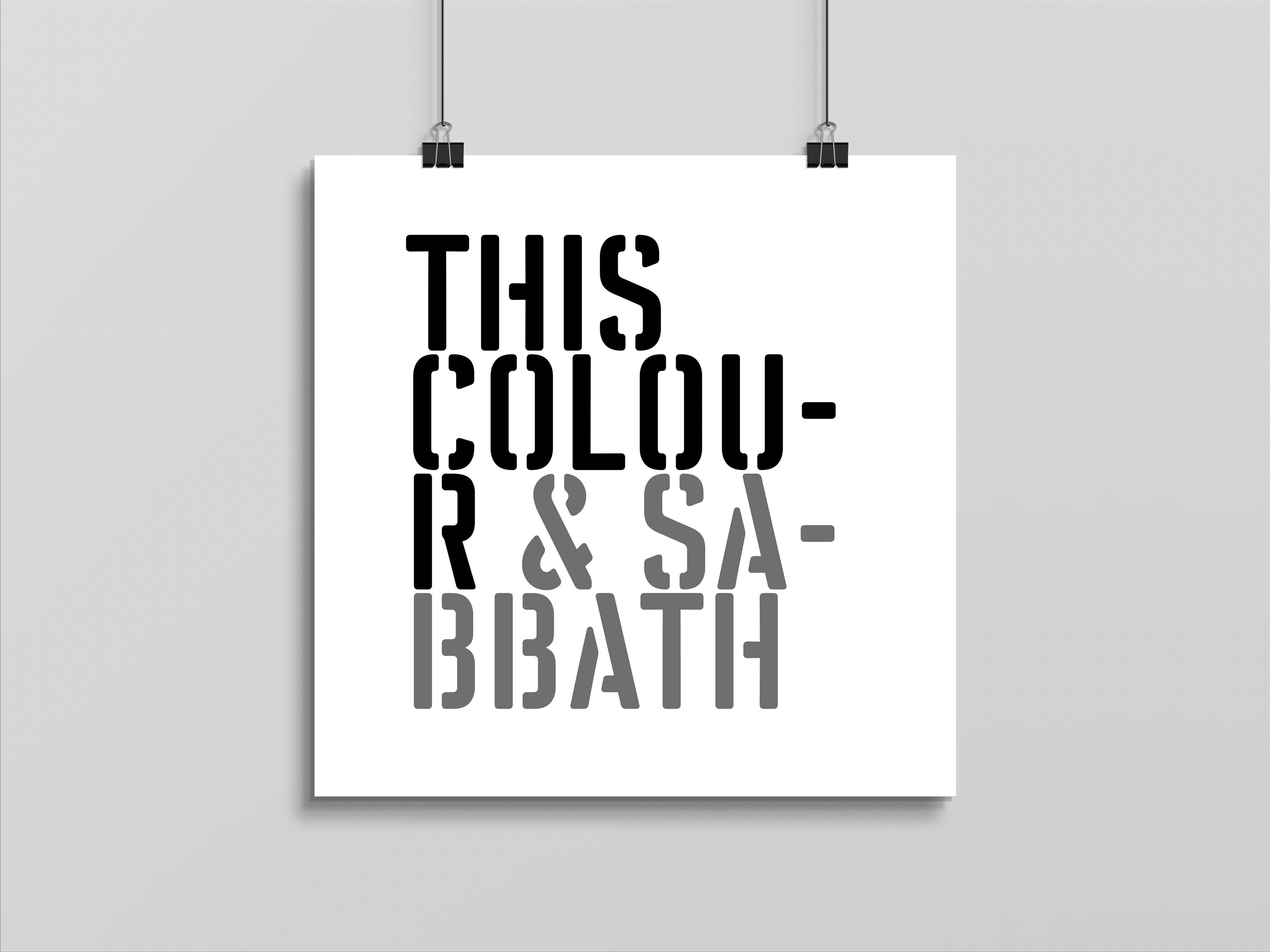 This Colour & Black Sabbath